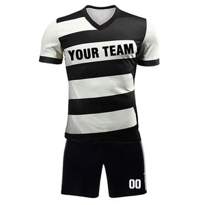 Uniforme de Fútbol al por Mayor, Último Modelo, 100% Poliéster, Protección UV, Personalizable con Nombre de Equipo, para Hombre Adulto, Alta Calidad, Pantalón Corto - Product Image 3