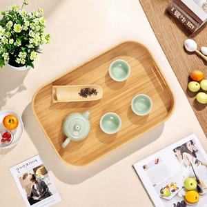 Plateau de service en bois à motif fruité Art Déco Lavie Creations avec pieds et poignées pour table basse, salle à manger, cuisine, présentation - Product Image 5
