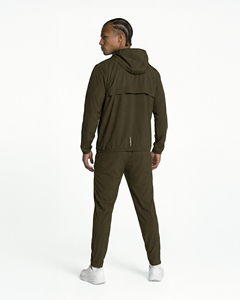 Wholesale Performance Track <b>Pants</b> for Men Elastic Waist Drawcord Joggers with Ankle Zippers Quick Dry Stretch Fitness Running - Product Image 4