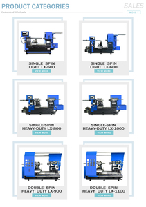 Đồ nội thất Phụ kiện dây chuyền sản xuất đôi-trục chính Heavy-Duty ngang CNC tự động kim loại quay máy (LX-700) - Product Image 3