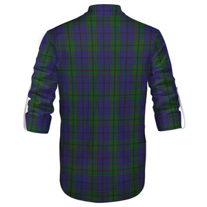 Camisa Escocesa Tradicional Jacobita Ghillie Kilt de Tartán Negro para Hombre con Cordones, Venta al por Mayor, OEM ODM - Product Image 3
