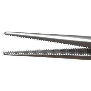 Pinces hémostatiques chirurgicales Hartman Mosquito à mâchoires droites dentelées 90 mm, poignée annulaire, en acier inoxydable pour une précision accrue - Product Image 5
