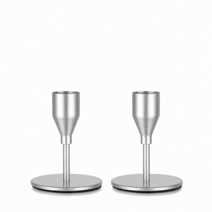 Stainless Steel Candlestick Holder Set Durable Metal Taper Candle Stand for Home Decoration Handmade Candle Taper - Product Image 1