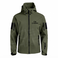 Veste Softshell Décontractée à Capuche Classique Coupe-Vent Hiver Homme Entièrement Zippée Polaire pour Camping Randonnée Extérieur