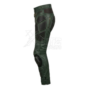 Pantalones de Motocicleta Unisex de Cuero Premium Personalizables para Todas las Estaciones, Tejido Transpirable Resistente, Costuras de Seguridad, Ajuste Cómodo - Product Image 5