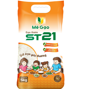 Riz long grain 5% brisures, riz aromatique doux, sac de 25 kg, riz séché parfumé variété ST21, produit en vrac OEM/ODM, durée de conservation 12 mois - Product Image 1