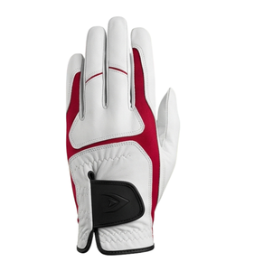 Leather Feel Sample Support Custom Label Embroidery Cabretta Men'S Ladies White Leather Left One Right Hand Easy Grip <b>Light</b> - Product Image 1