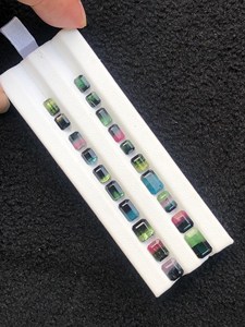 Pierres précieuses naturelles de tourmaline bicolore, facettées, pierres lâches, clarté impeccable, pour la fabrication de bijoux, bagues, pendentifs, boucles d'oreilles, perles, exportation - Product Image 3