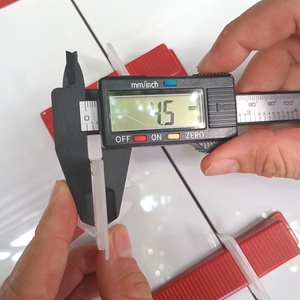 <b>Tile</b> <b>Leveling</b> System Red <b>Tile</b> Spacers White Clips for Edge Protection Self-Adhesive Construction Tool-Durable Easy Installation - Product Image 5