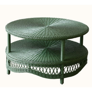 โต๊ะกาแฟหวายทรงกลมสไตล์ชายฝั่ง คอลเลคชั่นเฟิร์นกรีน โต๊ะหวายธรรมชาติสานด้วยมือ เหมาะสำหรับห้องนั่งเล่น - Product Image 2