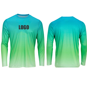 Camisetas de Pesca Estampadas con Protección UV UPF 50, Camisetas de Pesca de Manga Larga de Secado Rápido para Hombre, Protección UV Transpirable - Product Image 5