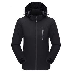 Veste à capuche légère pour homme et femme, séchage rapide, résistante à l'eau, coupe-vent, veste d'extérieur, bleu marine, noir, rose, violet, OEM personnalisé - Product Image 2