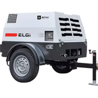 Nouvelles ventes - Compresseur d'air rotatif à vis portable ELGi D90KA, alimenté au diesel, machine industrielle, garantie de 3 ans