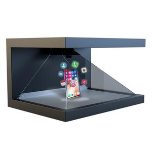 OEM disponible, pyramide holographique 3D multicolores, ventilateur LED holographique de 32 pouces pour affichage publicitaire à effet visuel - Product Image 2