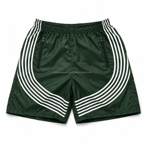 Men Nylon <b>Windbreaker</b> Shorts Waterproof <b>Beach</b> Elastic Print Solid Drawstring Gym Sweat Nylon <b>Windbreaker</b> Short - Product Image 5