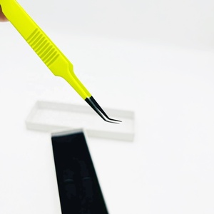 แหนบต่อขนตาสำหรับมืออาชีพ45-90องศาทำจากสเตนเลสสตีลน้ำหนักเบาป้องกันแบคทีเรีย - Product Image 6