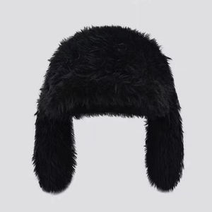 หมวกบีนนี่ฤดูหนาวสไตล์ Y2K น่ารัก ตลก หูกระต่าย ขนปุย อุ่นสบาย สีลูกกวาด แต่งตัวอักษร เหมาะสำหรับธุรกิจ ชายหาด และโอกาสต่างๆ - Product Image 2