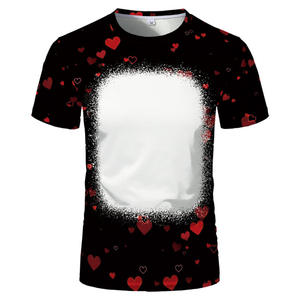 <b>100</b>% <b>Polyester</b> High Quality Breathable Sublimation T-<b>Shirts</b> with Custom Colors Designs Faux Bleached Finish Short Sleeve for Men - Product Image 4
