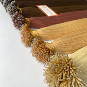Superventas 100% Extensiones de cabello humano vietnamita crudo Alta calidad Nano Tip Trendy Highlight Color Personalizable Raw High Hair - Product Image 1