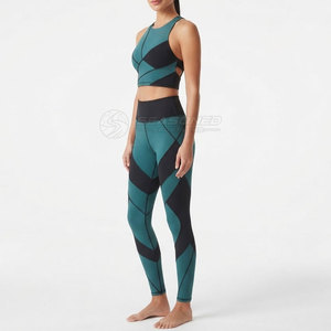 Conjunto Deportivo de Yoga para Mujer, Personalizado, Elástico, de Alta Calidad, Transpirable, de Secado Rápido, con Bra y Leggings a Juego, para Gimnasio - Product Image 3