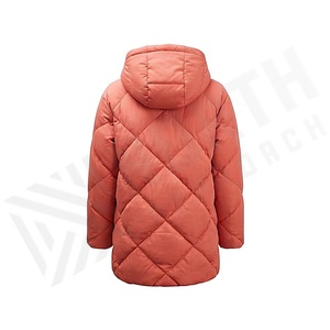 เสื้อแจ็คเก็ตบุใยสังเคราะห์แบบมีฮู้ด กันน้ำ สีดำ แขนยาว สำหรับฤดูหนาว กันลม ผ้าฝ้ายด้านนอก ผ้าถัก ไส้ใยโพลีเอสเตอร์ คอตั้ง - Product Image 2