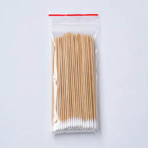 Hisopos de Madera Premium con Punta Doble de Algodón Suave para Uso Médico, Estético, Cuidado Personal, Laboratorio y Limpieza - Product Image 1
