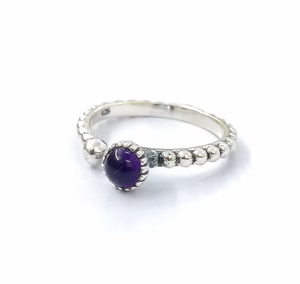 High Quality Amethyst Gemstone 925 <b>Sterling</b> <b>Silver</b> <b>Adjustable</b> <b>Ring</b> Stylish & Trendy Jewelry Anniversary Gift For Her - Product Image 2