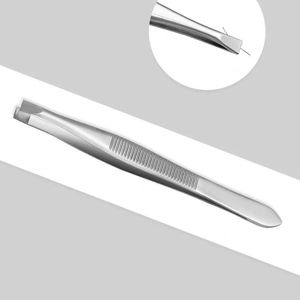 แหนบถอนขนคิ้วแบบเฉียงสำหรับขายส่ง พร้อมด้ามจับที่สะดวกสบาย - Product Image 3