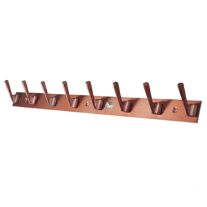 Heavy Duty Metal Wall Mount <b>Hook</b> <b>Rail</b> with 8 <b>Hooks</b> Rustic Style Coat Rack for Clothing Storage Bathroom Kitchen and Entryway - Product Image 2