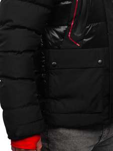 Veste d'hiver rembourrée en duvet pour homme, avec capuche, vente en gros, personnalisable, épaisse, respirante, pour l'extérieur - Product Image 3
