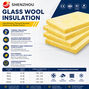 Panneau ou rouleau d'isolation thermique en <span class=keywords><strong>laine</strong></span> de verre jaune pour murs et toitures, ou <span class=keywords><strong>laine</strong></span> de verre avec feuille d'aluminium - Product Image 1