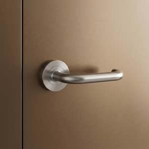 Poignée de porte élégante en laiton nickelé poli, quincaillerie de meubles, poignée de tiroir, décoration durable pour salon et salle de bain - Product Image 1