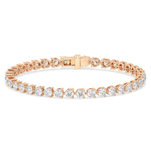 Bracelets tennis REYES en argent sterling 925, moissanite couleur D VVS, plaqués or blanc 14K et rhodium, bijoux fins, très demandés - Product Image 5