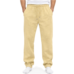 Wholesale Fleece Casual <b>Trousers</b> for <b>Men</b> Custom Design Comfortable Jogger Sweatpants OEM ODM Private Label Clothing Supplier - Product Image 1
