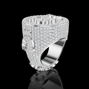 Anillo de Compromiso para Mujer con Diamante Sintético Cultivado en Laboratorio, Corte Brillante Aurum Diam, Color E, Certificado EGL, Chapado en Plata 925, de Lujo - Product Image 2