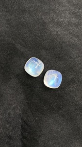 Certified Pair Of Natural <b>Rainbow</b> Fire Moonstone Square <b>Cushion</b> Shape Cabochons Stones Loose Gemstones 8.55 Carat For Jewelry - Product Image 5