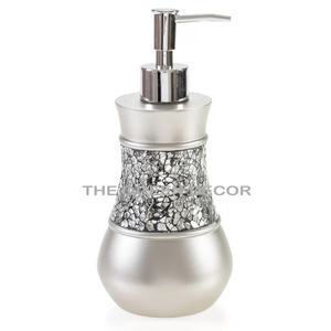 Exporter & Manufacturer Lotion Bottle With <b>Silver</b> Pump MOP Soap Dispenser Bathroom Ware <b>Shampoo</b> <b>Conditioner</b> Easy To Clean Use - Product Image 3