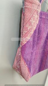Bolsa de Compras de Terciopelo Indio Hecha a Mano, Ligera, de Color Sólido, para Verano y Otoño, Ecológica, Acolchada, de Algodón, Grande y Suave - Product Image 5