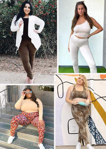 Femmes et grande taille Oh So Soft Knee & Full Length Leggings avec imprimés Tailles adultes S-7X 95% Polyester, tissu Spandex 5% - Product Image 5