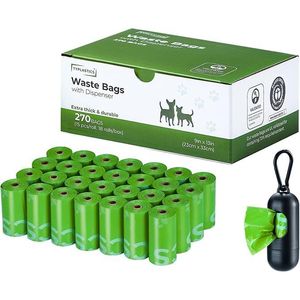 Confezione da 18 Sacchetti per Escrementi con Dispenser per Cani, Sacchetti Premium per lo Smaltimento dei Rifiuti Animali per una Pulizia Comoda ed Ecologica - Product Image 1
