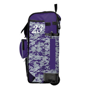 Custom Baseball Bat Bag Backpack with <b>Shoe</b> Pocket Helmet Storage Glove Compartment Fence Hook Water Bottle <b>Holder</b> Durable Multi - Product Image 2