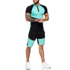 Custom Men's 100% Cotton Two-Piece Gym Wear Set <b>T</b>-shirt Shorts High Quality Printed Plus Size Summer Comfortable <b>Track</b> Suits - Product Image 1