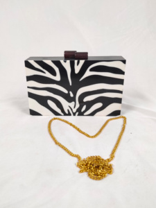 Womens Luxury Resin Clutch Purse Model Hand-painted Fashion Statement Elegant Detailing <b>Diamonds</b> Waterproof Flower 7 Inch Daily - Product Image 6