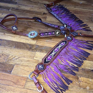 พนักพิงศีรษะแบบชาวตะวันตกทำจากหนังแท้ม้าปรับแต่งได้ - Product Image 1