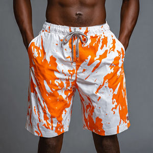 Shorts de plage personnalisés pour hommes, sublimation, 100% polyester nylon, imprimés, avec cordon de serrage à la taille - Product Image 3