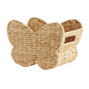Cesta de Almacenamiento Plegable de Jacinto de Agua Ecológica de Alta Calidad con Asas de Cuerda, Color Natural, Fondo Lavado - Product Image 6