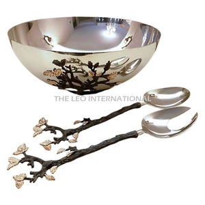 ชุดชามญี่ปุ่นสีขาว 2 ใบ พร้อมขาตั้งลายใบไม้เคลือบทองตกแต่งสไตล์โมเดิร์น สำหรับใส่และเสิร์ฟอินทผลัม - Product Image 6