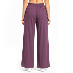New Top Trending Elastic Waist Canvas Flare <b>Trousers</b> <b>for</b> Women <b>Summer</b> Comfortable Fit with Custom Logo Breathable Quick Dry - Product Image 6