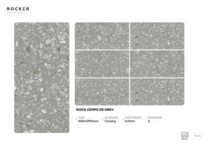 กระเบื้องพอร์ซเลนความแข็งแรงสูง ขนาด 600x1200 มม. 60x120 ซม. 24x48 นิ้ว ผิวแกะสลัก แผ่นตกแต่งขนาดใหญ่ สำหรับตกแต่งภายในสไตล์โมเดิร์น - Product Image 4