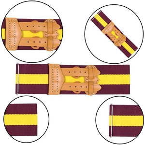 เข็มขัด HAMZA BADGES ดีไซน์ทันสมัย สวมใส่สบาย สายรัดเอวทออย่างมั่นคง ปรับระดับได้อย่างราบรื่น สีสันแบบกำหนดเอง ลายทาง ผ้าฝ้ายผสมไนลอน ใช้งานได้จริง - Product Image 2